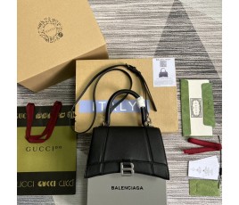 구찌 GUCCI  X 발렌시아가 아워글래스 스몰 탑 핸들백